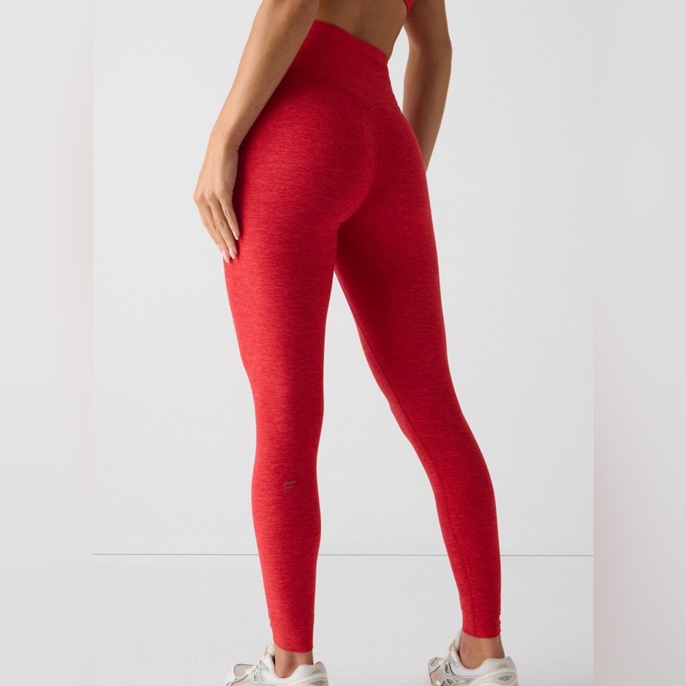 Fabletics NWT Heatherflex  Red Leggings